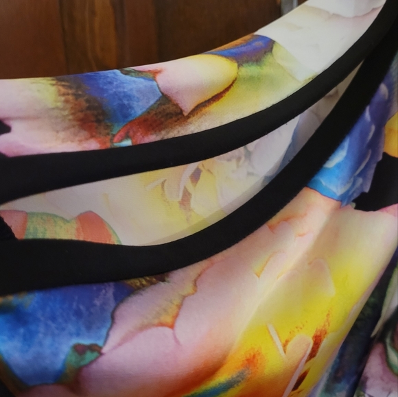 Joseph Ribkoff Floral Chiffon Overlay Dress NWT G100 - Picture 6 of 7